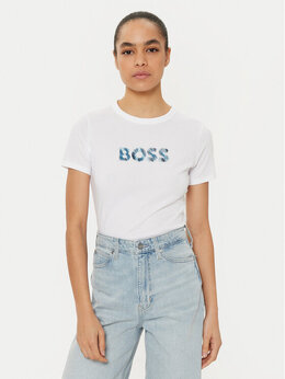 BOSS: Белая футболка 
