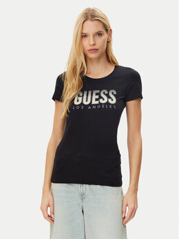 GUESS: Чёрная футболка 