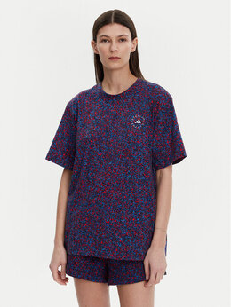 Adidas By Stella Mccartney: Синяя футболка 