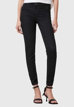 Allsaints: Чёрные джинсы 