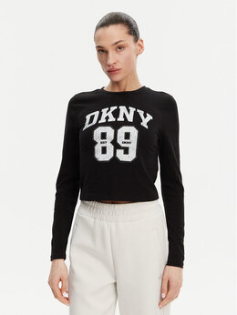 DKNY: Чёрная блуза 