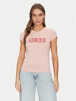 GUESS: Обтягивающая футболка 