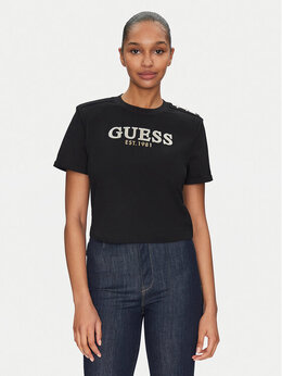 GUESS: Чёрная футболка 