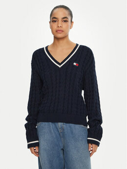 Tommy Jeans: Синий свитер 