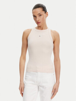 Calvin Klein Jeans: Розовый топ 