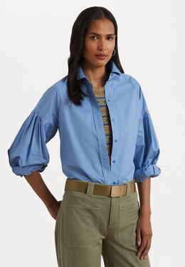 Lauren Ralph Lauren: Блуза на пуговицах 