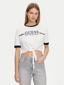 GUESS: Белая футболка 