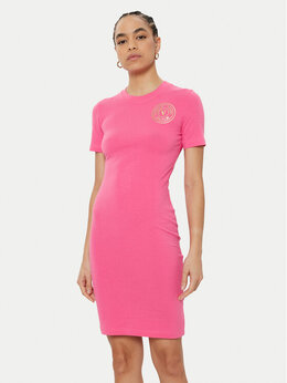 Versace Jeans Couture: Розовое платье 
