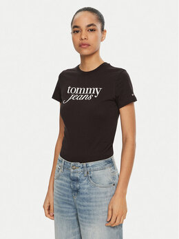 Tommy Jeans: Обтягивающая футболка  Essential