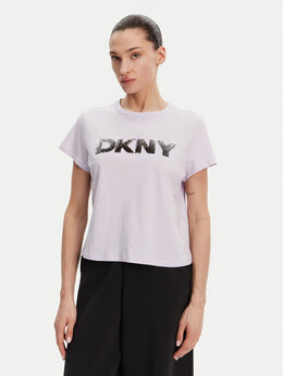 DKNY: Фиолетовая футболка 