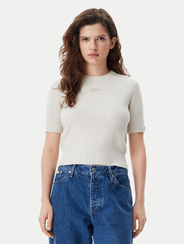 Tommy Jeans: Бежевый свитер 