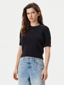 Tommy Jeans: Чёрный свитер 