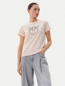 Pinko: Розовая футболка 