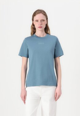 Lacoste: Синяя футболка 