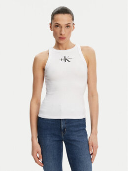 Calvin Klein Jeans: Белый топ 