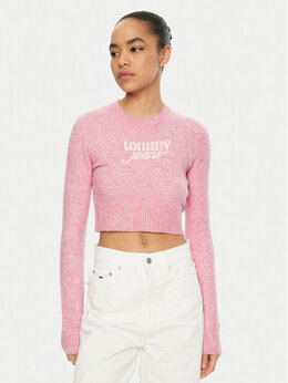 Tommy Jeans: Розовый свитер 