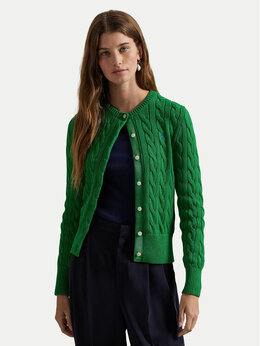 Polo Ralph Lauren: Зелёный кардиган 