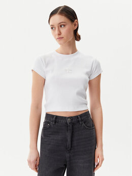 Calvin Klein Jeans: Белая футболка 