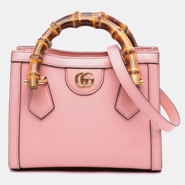 Gucci: Розовая сумка  Bamboo