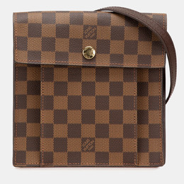 Louis Vuitton: Коричневая сумка 