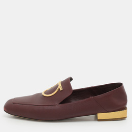 Salvatore Ferragamo: Бордовые лоферы 