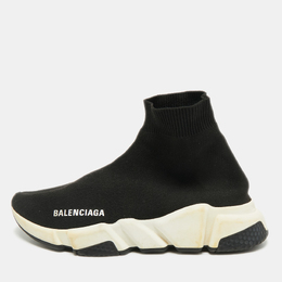 Balenciaga: Чёрные мокасины  Speed Trainer