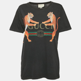 Gucci: Чёрная футболка 
