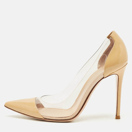 Gianvito Rossi: Бежевые туфли  Plexi