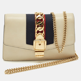 Gucci: Белый кошелёк  Sylvie