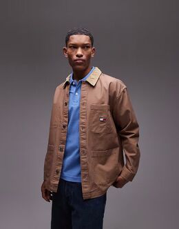 Tommy Jeans: Бархатная рубашка 