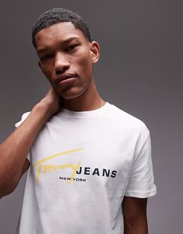 Tommy Jeans: Футболка с цветочным принтом 