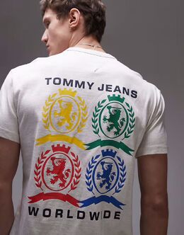 Tommy Jeans: Футболка с принтом 