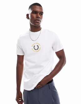 Fred Perry: Футболка с принтом 