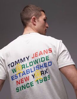 Tommy Jeans: Футболка с принтом 