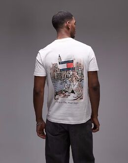 Tommy Jeans: Футболка с принтом 