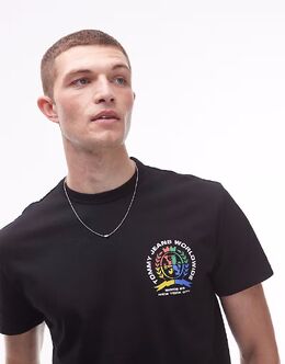 Tommy Jeans: Футболка с принтом 