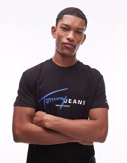 Tommy Jeans: Футболка с цветочным принтом 