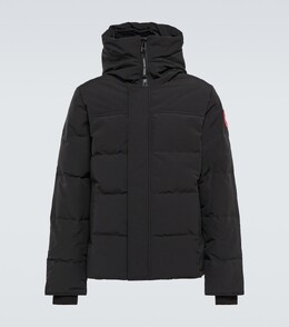 Canada Goose: Чёрный пуховик  MacMillan