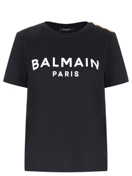 BALMAIN: Хлопковая футболка 