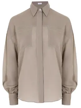 BRUNELLO CUCINELLI: Блуза из вискозы 