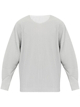 Homme Plissé Issey Miyake: Серая футболка 