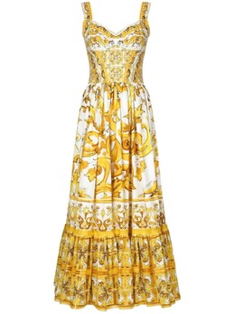 Dolce & Gabbana: Длинное платье  Majolica