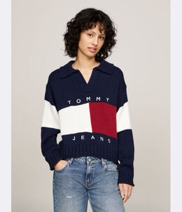 Tommy Jeans: Синий свитер 