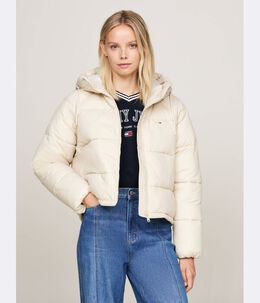 Tommy Jeans: Бежевая куртка 