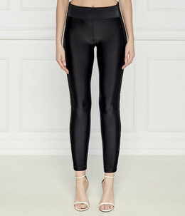 Versace Jeans Couture: Чёрные легинсы 