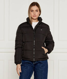 Tommy Jeans: Чёрная куртка  Essential