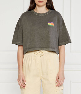 Tommy Jeans: Чёрная футболка 