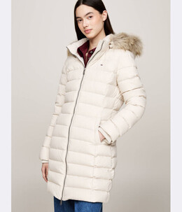 Tommy Jeans: Длинный пуховик 