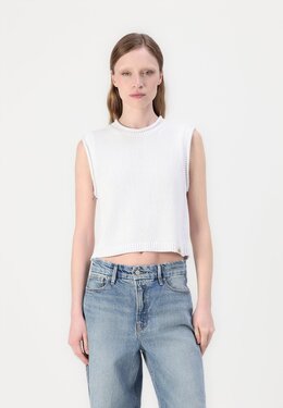 Calvin Klein Jeans: Белый топ 