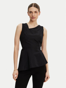 DKNY: Чёрная блуза 